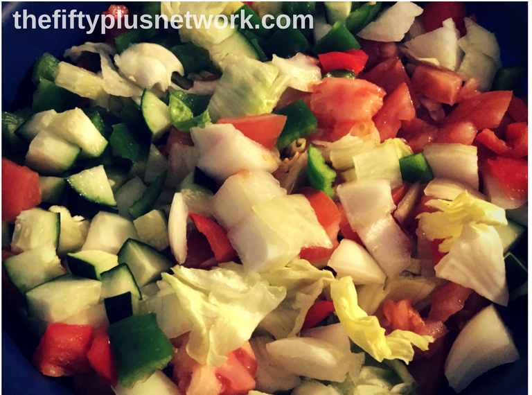 Chunky Garden Salad healthyeating healthyeats healthymeal healthymeals healthylifestyle healthyliving